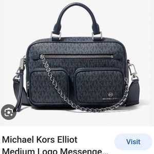 Michael Kors Logo Eliot Small Utility Camara Messanger Bag